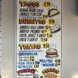 Tacos El Chuleton - Menu