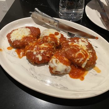Nando Ristorante Enoteca - Melanzana alla Siciliana (essentially eggplant Parmesan with buffalo mozzarella) - Italian Near Me - Boston, Massachusetts