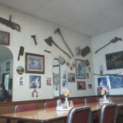 Kozy Korner - Interesting logging implements/decor.