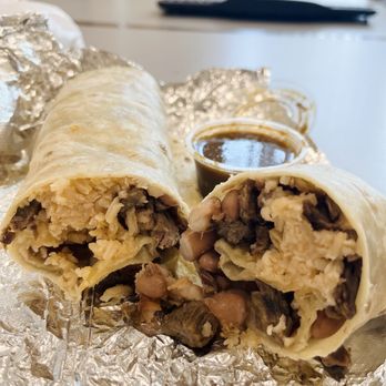Happy Burrito - Back at the office - Regular burrito (beans, rice, protein) - $8 - Mexican Near Me - Oakland, California Happy Burrito - Back at the office - Regular burrito (beans, rice, protein) - $8 - Mexican Near Me - Oakland, California