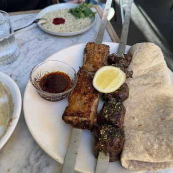 Saffy's - Skewers (Chicken and Beef Shishlik) - Middle Eastern Near Me - Los Angeles, California Saffy's - Skewers (Chicken and Beef Shishlik) - Middle Eastern Near Me - Los Angeles, California