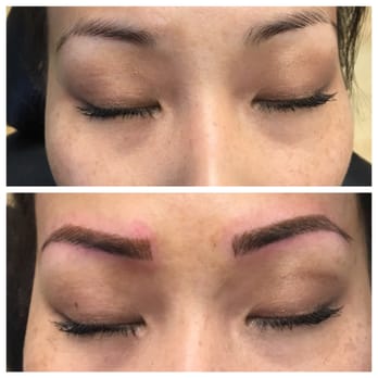 Brows Beauty and Bronze - My before & after. My left brow looks a bit off because of the swelling. They are amazing though :) - Waxing Near Me - San Diego, California Brows Beauty and Bronze - My before & after. My left brow looks a bit off because of the swelling. They are amazing though :) - Waxing Near Me - San Diego, California