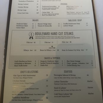 Boulevard Steakhouse - Menu - Steakhouses Near Me - Edmond, Oklahoma Boulevard Steakhouse - Menu - Steakhouses Near Me - Edmond, Oklahoma