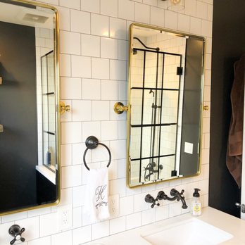VIP Remodeling - Double sinks with custom wood vanity - General Contractors Near Me