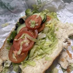 This is a veggie sub this was supposed to be toasted. It's not toasted at all.