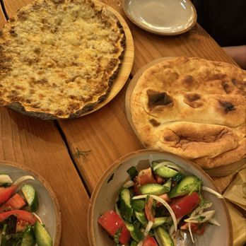 Tun Lahmajo - Lahamajo with Cheese, Bread, Summer Salad - Armenian Near Me - Burbank, California Tun Lahmajo - Lahamajo with Cheese, Bread, Summer Salad - Armenian Near Me - Burbank, California
