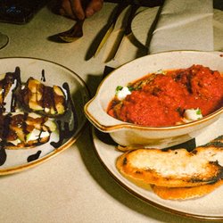 Teatro Italian Food & Wine - Apple, brie, fig jam bruschetta with the meatball skillet