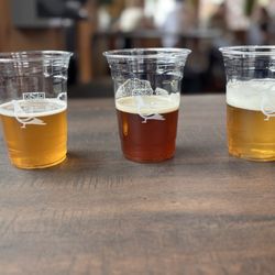 Eavesdrop Brewery - They don't offer flights here, but you can get half pours.