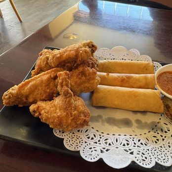 Pho & Spice - Chicken Wings and Crispy Vegetarian Spring Roll - Vietnamese Near Me - Cheshire, Connecticut Pho & Spice - Chicken Wings and Crispy Vegetarian Spring Roll - Vietnamese Near Me - Cheshire, Connecticut