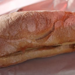 "Ploughman's Lunch" Sandwich: sharp cheddar and rhubarb chutney on ciabatta. "Ploughman's Lunch" Sandwich: sharp cheddar and rhubarb chutney on ciabatta.