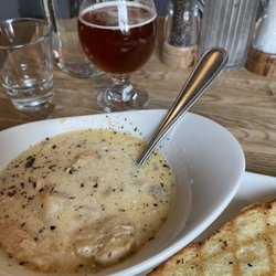 Isaac's Way - Seafood chowder. Really tasty with pieces of fish!!!