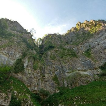 Cheddar Caves & Gorge - Looking up the gorge cliffs. - Landmarks & Historical Buildings Near Me - Cheddar, SOM Cheddar Caves & Gorge - Looking up the gorge cliffs. - Landmarks & Historical Buildings Near Me - Cheddar, SOM