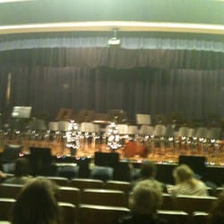 New Mark Middle School - Winter Concert stage set up