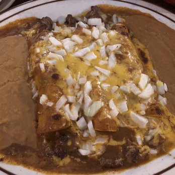 Los Tres Ranchitos - Enchiladas Ia carbon (fajita beef) 5.5.22 - Mexican Near Me - Tomball, Texas
