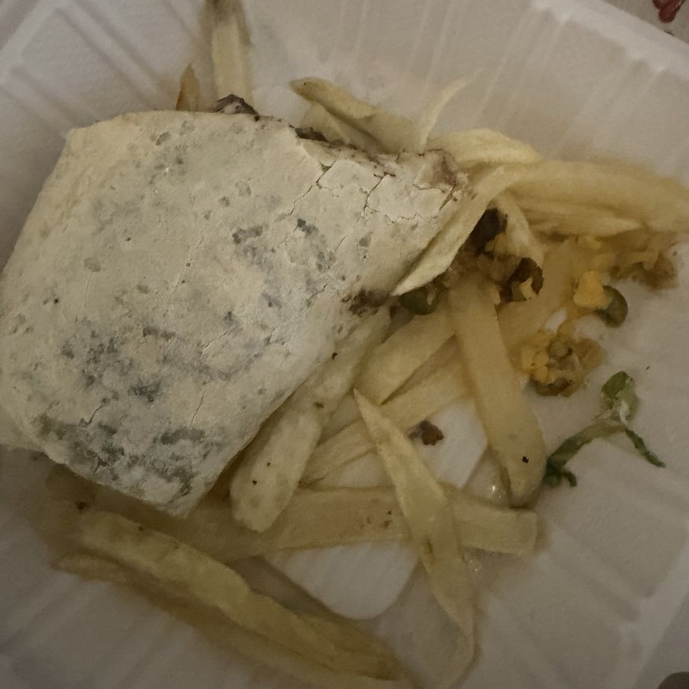 El Huarache - Beef burrito and raw fries - Mexican Near Me - Queens, New York