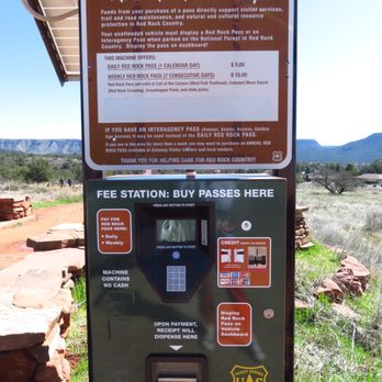 Bell Rock - Parking pass vending machine - Hiking Near Me - Sedona, Arizona