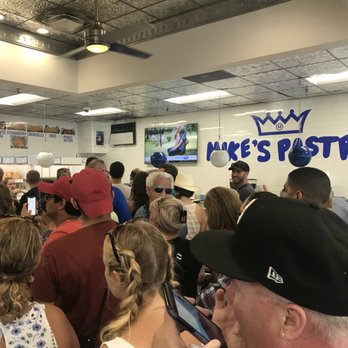 Mike's Pastry - The crazy line inside! Be prepared! - Bakeries Near Me - Boston, Massachusetts Mike's Pastry - The crazy line inside! Be prepared! - Bakeries Near Me - Boston, Massachusetts