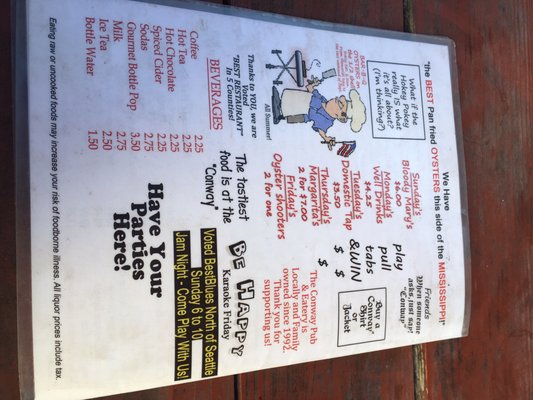 Menu photo 4 Conway's Pub & Eatery Conway, WA Menu photo 4 Conway's Pub & Eatery Conway, WA