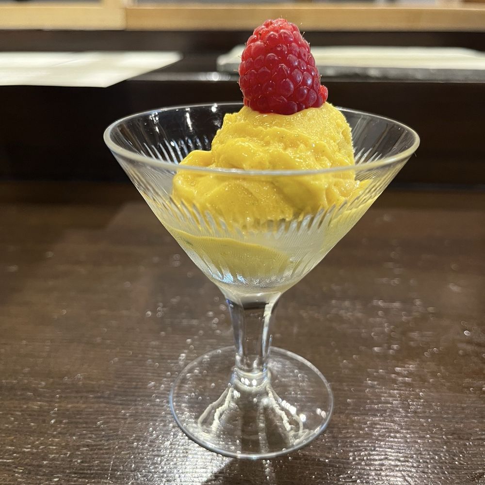 Utzutzu - Mango sorbet - Sushi Bars Near Me - Alameda, California Utzutzu - Mango sorbet - Sushi Bars Near Me - Alameda, California