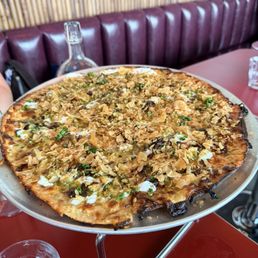 Sour cream and onion pizza