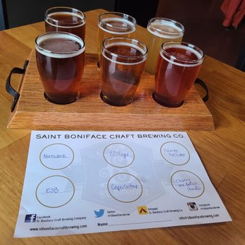 St. Boniface Craft Brewing - Flight of beer - Breweries Near Me - Ephrata, Pennsylvania St. Boniface Craft Brewing - Flight of beer - Breweries Near Me - Ephrata, Pennsylvania