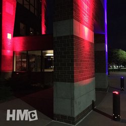 HMC Performance Coatings - Lighting Bollards at the Lied Center in Lawrence KS