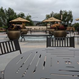 Lots of outdoor seating at Starbucks Lots of outdoor seating at Starbucks