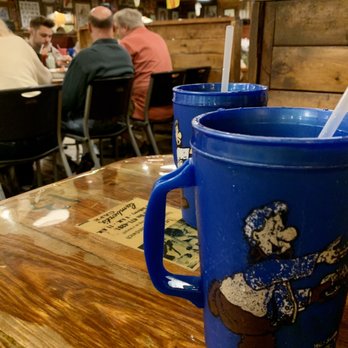 Lambert's Cafe - Ozark - Idk about you but I don't really trust drinking out of thoroughly used plastic. Passed on drinking this... - American Near Me - Ozark, Missouri
