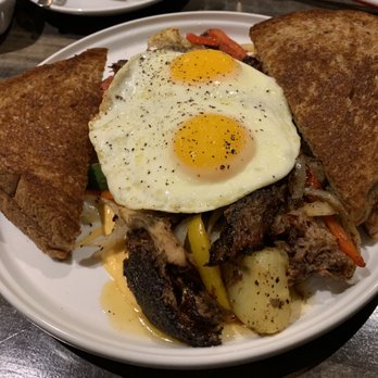 Liter House - Smoked Briskey Hash with wheat toast - Caterers Near Me - Indianapolis, Indiana