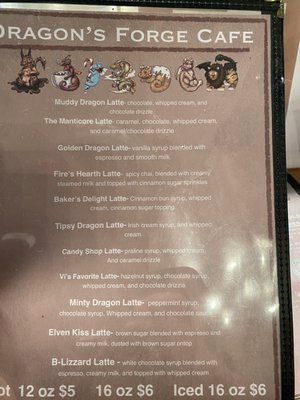 Menu photo 7 Dragon's Forge Cafe Huntsville, AL