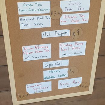 Plantoem - Close up view of drink menu. - Cafes Near Me - Honolulu, Hawaii Plantoem - Close up view of drink menu. - Cafes Near Me - Honolulu, Hawaii