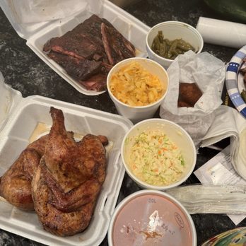 Jimbos Pit Bar-B-Q - Family feast.. slab of ribs, whole chicken, three sides & hush puppies and sauce.. - Barbeque Near Me - Lakeland, Florida Jimbos Pit Bar-B-Q - Family feast.. slab of ribs, whole chicken, three sides & hush puppies and sauce.. - Barbeque Near Me - Lakeland, Florida
