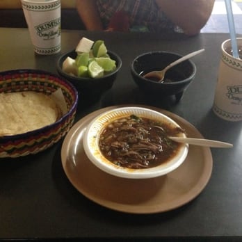 Taquería y Birriería Luz - A small birria and tamarind agua fresca. - Tacos Near Me - Tijuana, BCN