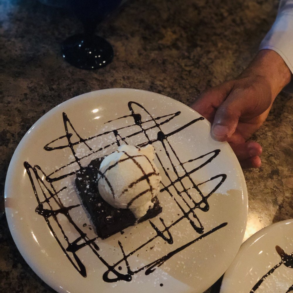 Aurora’s - Warm Chocolate Brownie with homemade vanilla gelato!!!!! - Mediterranean Near Me - Fairfield, Connecticut Aurora’s - Warm Chocolate Brownie with homemade vanilla gelato!!!!! - Mediterranean Near Me - Fairfield, Connecticut