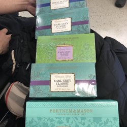 World Duty Free - All of these for $46. Amazon sells it for $22/box of 25 tea bags. Hehe