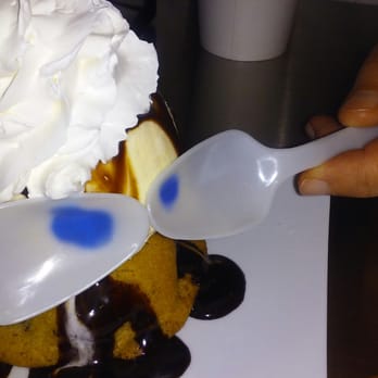 Mini Monster Cafe - Spoons turn blue when they touch ice cream - Ice Cream & Frozen Yogurt Near Me - Long Beach, California