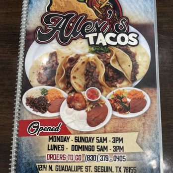 Alex's Tacos - Mexican Near Me - Seguin, Texas Alex's Tacos - Mexican Near Me - Seguin, Texas