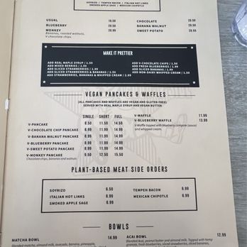 Millie's Cafe - Pasadena - Vegan Menu July 2024 - Breakfast & Brunch Near Me - Pasadena, California