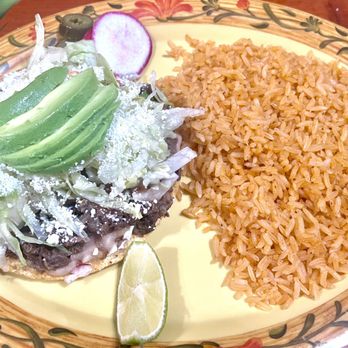 La Texanita Restaurant - Carne asada tostada with a side of rice - Mexican Near Me - Santa Rosa, California La Texanita Restaurant - Carne asada tostada with a side of rice - Mexican Near Me - Santa Rosa, California