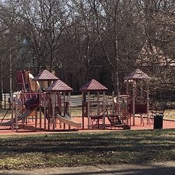 Playground with synthetic surface.