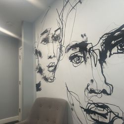 CraftMD - Plastic Surgery and Med Spa - Cool wall art in patient consult room