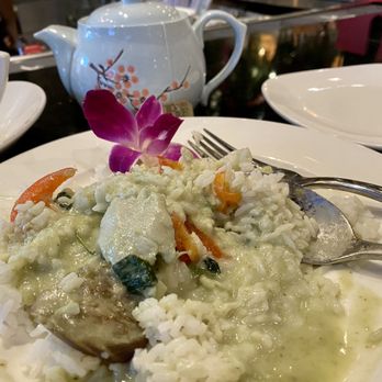 Bamboo Penny's - Green curry and hot tea. So good - Thai Near Me - Leawood, Kansas Bamboo Penny's - Green curry and hot tea. So good - Thai Near Me - Leawood, Kansas