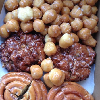 Premium Donuts - donut holes...as well as some apple fritters & cinnamon round thingys - Donuts Near Me - Sacramento, California