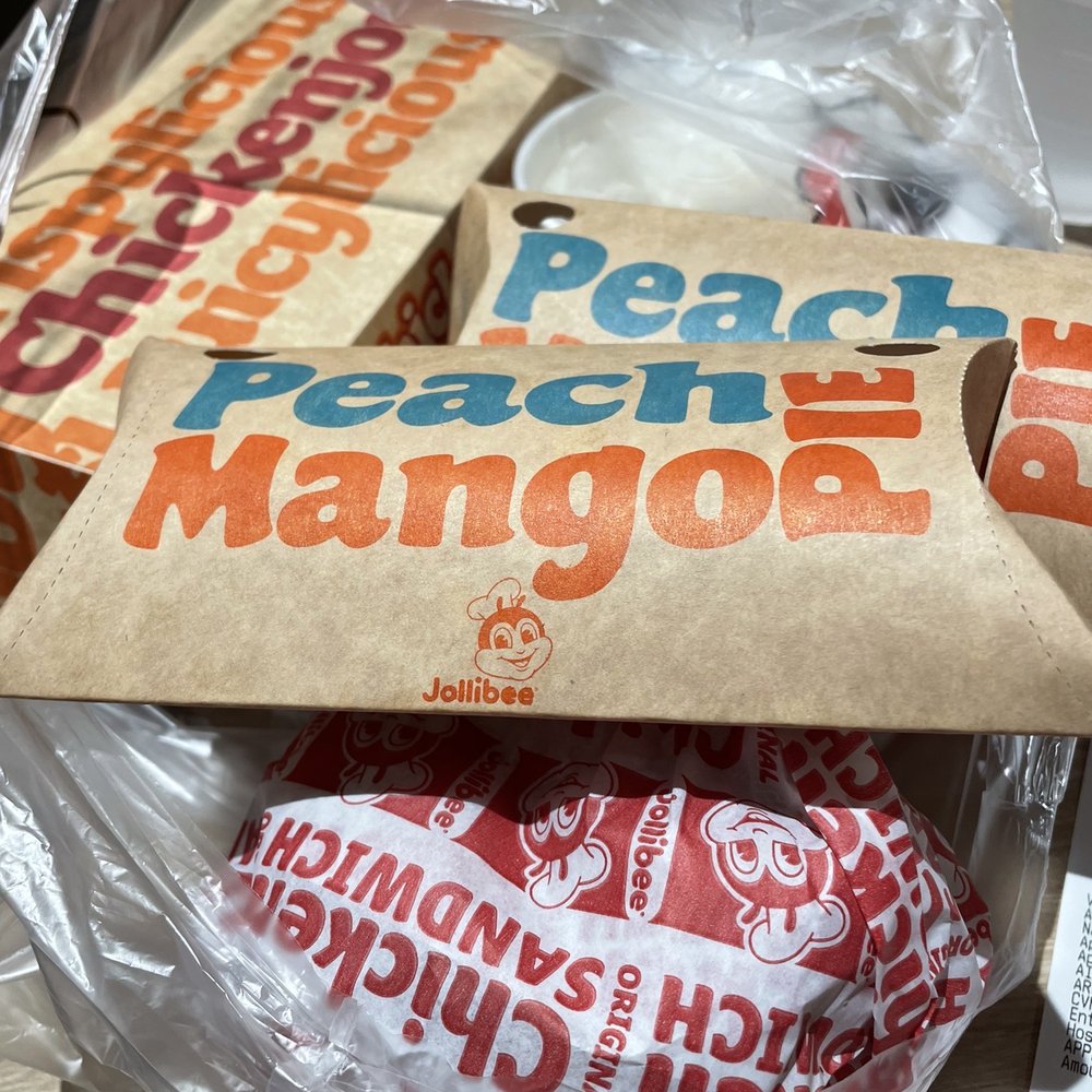 Jollibee - Bought chicken sandwich and peach mango pie too - Chicken Shop Near Me - Alhambra, California