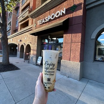 Teaspoon - Caramel Cream boba drink. - Macarons Near Me - Dublin, California Teaspoon - Caramel Cream boba drink. - Macarons Near Me - Dublin, California