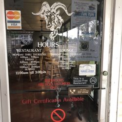 Goat Island Restaurant & Lounge - Hours of operation.