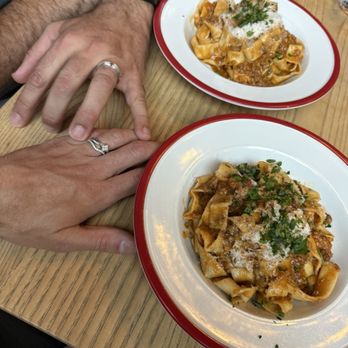 Corzetti - Beef/pork tagliatelle bolognese pasta - Wine Bars Near Me - San Francisco, California