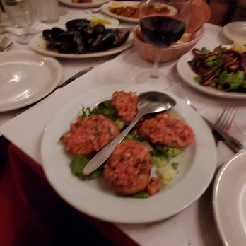 La Scarola - An awful photo of the bruschetta - my bad - but good stuff! - Italian Near Me - Chicago, Illinois