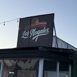 Los Nogales Mexican Food - Sign of the business on the roof