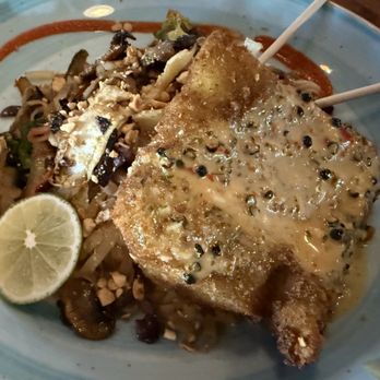 Aqua Grill - Bang Bang Wild Alaskan Cod with Pad Thai. - Seafood Near Me - Ponte Vedra Beach, Florida Aqua Grill - Bang Bang Wild Alaskan Cod with Pad Thai. - Seafood Near Me - Ponte Vedra Beach, Florida